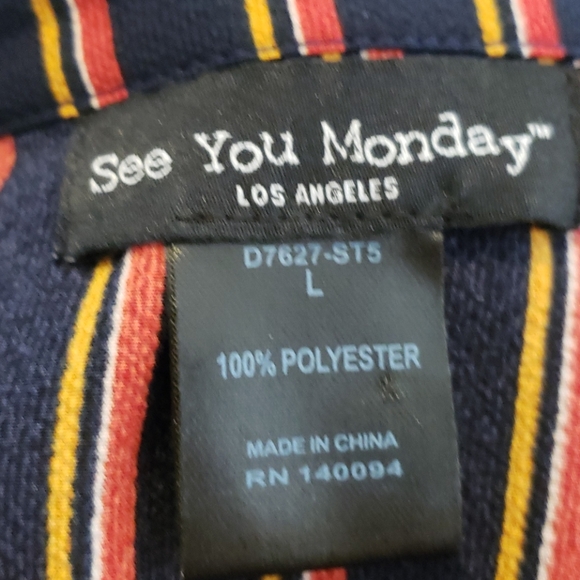 NWOT See You Monday Shirt Dress Size L - Picture 4 of 4